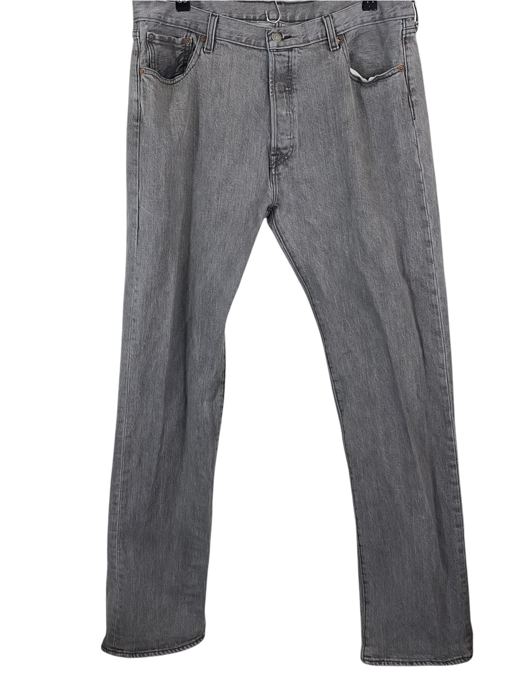 Levi’s 501 Mens Jeans Size 36x34 Gray Original Fit Button Fly Straight Leg